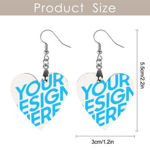Charger l'image dans la galerie, Pendentif boucle d'oreille en bois personnalisé avec photo texte