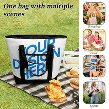 Charger l'image dans la galerie, Sac cabas isotherme grande capacité XB0601064 personnalisé avec photo texte prénom (conception une image)