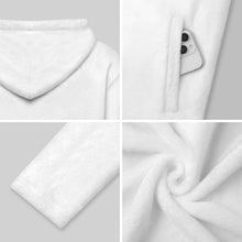 Charger l'image dans la galerie, Veste Polaire Zippée à Capuche Femme en Flanelle Personnalisable