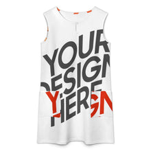 Charger l'image dans la galerie, Robe gilet femme LM456 avec 2 grandes poches personnalisée avec prénom motif texte (conception multi-images)