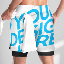 Charger l'image dans la galerie, Short de plage SDS076 short décontracté pantalon de sport en maille avec poches personnalisé avec photo texte prénom