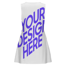 Charger l'image dans la galerie, Robe classique sans manches col rond pour femme MXLD10 personnalisée avec photo motif texte
