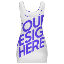 Charger l'image dans la galerie, Robe moulante sans manches MSYX30 avec encolure dégagée personnalisé avec photo texte prénom