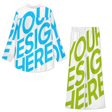 Charger l'image dans la galerie, Ensemble de vêtements d'intérieur à manches longues pour femme A73TZ personnalisé avec photo texte prénom (conception une image)