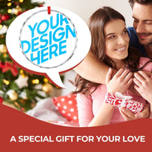 Charger l'image dans la galerie, Pendentif décoratif circulaire en verre pour sapin de Noël personnalisée avec prénom motif texte