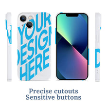 Charger l'image dans la galerie, Coque de téléphone portable en plastique PC iPhone 13 personnalisé avec photo texte prénom