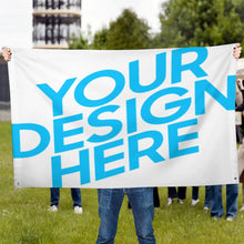 Charger l'image dans la galerie, Un drapeau avec un trou dans chaque coin personnalisée avec prénom motif texte