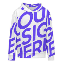 Charger l'image dans la galerie, Sweat à capuche enfant sans cordon SDS127 personnalisé avec photo texte prénom (conception une image)