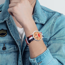 Charger l'image dans la galerie, Montre Sport Personnalisée Bracelet Nylon Tricolore | Style NATO Photo