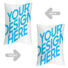 Charger l'image dans la galerie, Taie d'oreiller surdimensionnée en polyester de différentes tailles, personnalisé avec photo texte prénom (même motif des deux côtés)