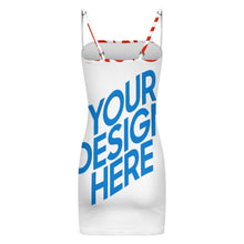 Charger l'image dans la galerie, Robe bustier bustier femme LM450 personnalisée avec prénom motif texte (conception multi-images)