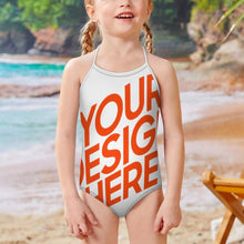 Charger l'image dans la galerie, Maillot de bain une pièce à bretelles fille SDS301 personnalisée avec prénom motif texte