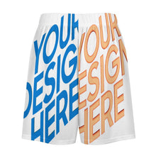Charger l'image dans la galerie, Short de pyjama homme en soie glacée LM012 personnalisée avec prénom motif texte (conception multi-images)