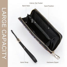 Charger l'image dans la galerie, Portefeuille Clutch Personnalisé | Cuir PU Zip-Around Grande Capacité