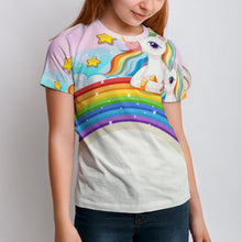 Charger l'image dans la galerie, Children's T-shirt Rainbow, Unicorn, Cartoon