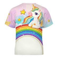 Charger l'image dans la galerie, Children's T-shirt Rainbow, Unicorn, Cartoon