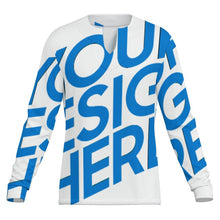 Charger l'image dans la galerie, T-shirt homme en soie glacée à séchage rapide col V irrégulier MWL698 personnalisé avec photo texte prénom (conception une image)