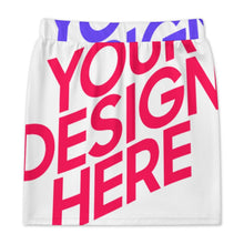 Charger l'image dans la galerie, Mini-jupe femme LM243 personnalisée avec prénom motif texte (conception multi-images)