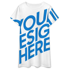 Charger l'image dans la galerie, Chemise de nuit ample à manches courtes pour femme LM413 personnalisé avec photo texte prénom