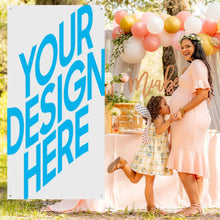 Charger l'image dans la galerie, Bannière décorative pour rideau de porte (verticale) personnalisée avec prénom motif texte