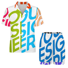 Charger l'image dans la galerie, Pyjama à manches courtes pour femme LM093 personnalisée avec prénom motif texte (conception multi-images)