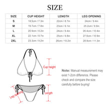 Charger l'image dans la galerie, Maillot de bain triangle sexy pour femme SDS0313 personnalisée avec prénom motif texte (conception multi-images)