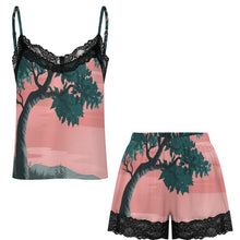 Charger l'image dans la galerie, Ensemble Pyjama Femme Caraco et Short avec Dentelle Personnalisable