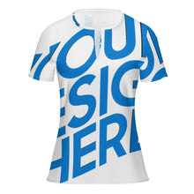 Charger l'image dans la galerie, T-shirt d'été à manches courtes pour femmes MLTW20337 avec boutons 5 personnalisé avec photo motif texte