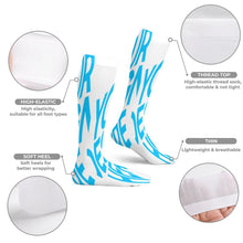 Charger l'image dans la galerie, Chaussettes tendance unisexes avec 2 longueurs disponibles (46 cm, 60 cm) personnalisé avec photo texte prénom
