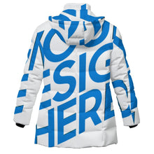 Charger l'image dans la galerie, Veste matelassée zippée en coton pour femme MWL516 personnalisé avec photo texte prénom (conception une image)