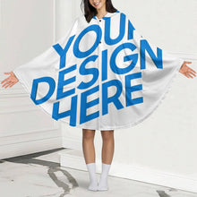 Charger l'image dans la galerie, Couverture à capuche unisexe NDP08 personnalisé avec photo texte prénom (conception une image)