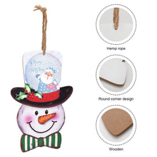 Charger l'image dans la galerie, Décoration de Noël en Bois | Panneau Bonhomme de Neige à Personnaliser