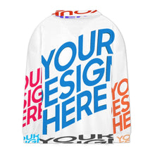 Charger l'image dans la galerie, Pull à manches longues avec fermeture éclair sur le devant NT53 sweat-shirt décontracté à col en v personnalisée avec prénom motif texte (conception multi-images)