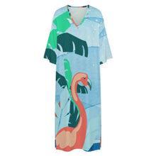 Charger l'image dans la galerie, Robe Kaftan Femme Personnalisée | Style Méditerranéen en Lin Texturé