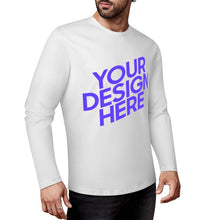 Charger l'image dans la galerie, Chemise à manches longues pour hommes 100% coton imprimé sur le devant différentes couleurs personnalisé avec photo texte prénom