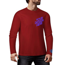 Charger l'image dans la galerie, Pull pour homme 100 % coton imprimé sur la poitrine et les poignets chemise à manches longues de différentes couleurs personnalisée avec prénom motif texte