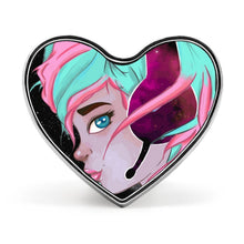Charger l'image dans la galerie, Pin's Cœur Personnalisé en Métal | Broche Photo Romantique