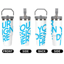 Charger l'image dans la galerie, Gobelet isotherme de grande capacité de 30 oz pour voiture personnalisé avec photo texte prénom