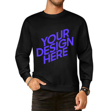 Charger l'image dans la galerie, 100% coton imprimé devant et dos unisexe sweat-shirt à manches longues hommes femmes différentes couleurs pull-shirt personnalisé avec photo texte prénom