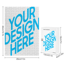 Charger l'image dans la galerie, Puzzle photo en bois (version verticale) personnalisé avec photo texte prénom