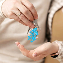 Charger l'image dans la galerie, Porte-clés en acrylique transparent (impression recto) personnalisé avec photo texte prénom