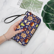 Charger l'image dans la galerie, Portefeuille Clutch Personnalisé | Cuir PU Zip-Around Grande Capacité