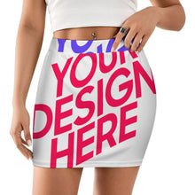 Charger l'image dans la galerie, Mini-jupe femme LM243 personnalisée avec prénom motif texte (conception multi-images)