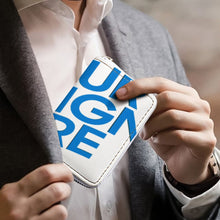 Charger l'image dans la galerie, Porte-cartes en cuir personnalisé avec photo texte prénom (conception une image)