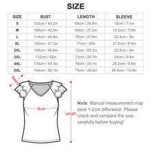 Charger l'image dans la galerie, T-Shirt V-Neck Femme Personnalisable Anti-UV | Manches Volantées