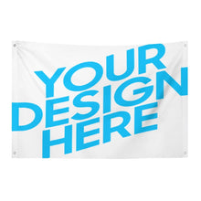 Charger l'image dans la galerie, Un drapeau avec un trou dans chaque coin personnalisée avec prénom motif texte