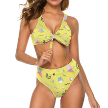 Charger l'image dans la galerie, Bikini Taille Haute à Nœud | Style Rétro Chic & Flatter