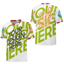 Charger l'image dans la galerie, Maillot de football à col rond pour homme A57TZ personnalisée avec prénom motif texte