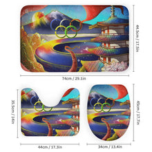 Charger l'image dans la galerie, Ensemble de Bain 4 Pièces | Tapis Velours Corail, Rideau Douche Oxford Personnalisable