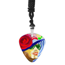Charger l'image dans la galerie, Collier Médiator de Guitare Personnalisable | Pendentif Musique sur Cordon Noir